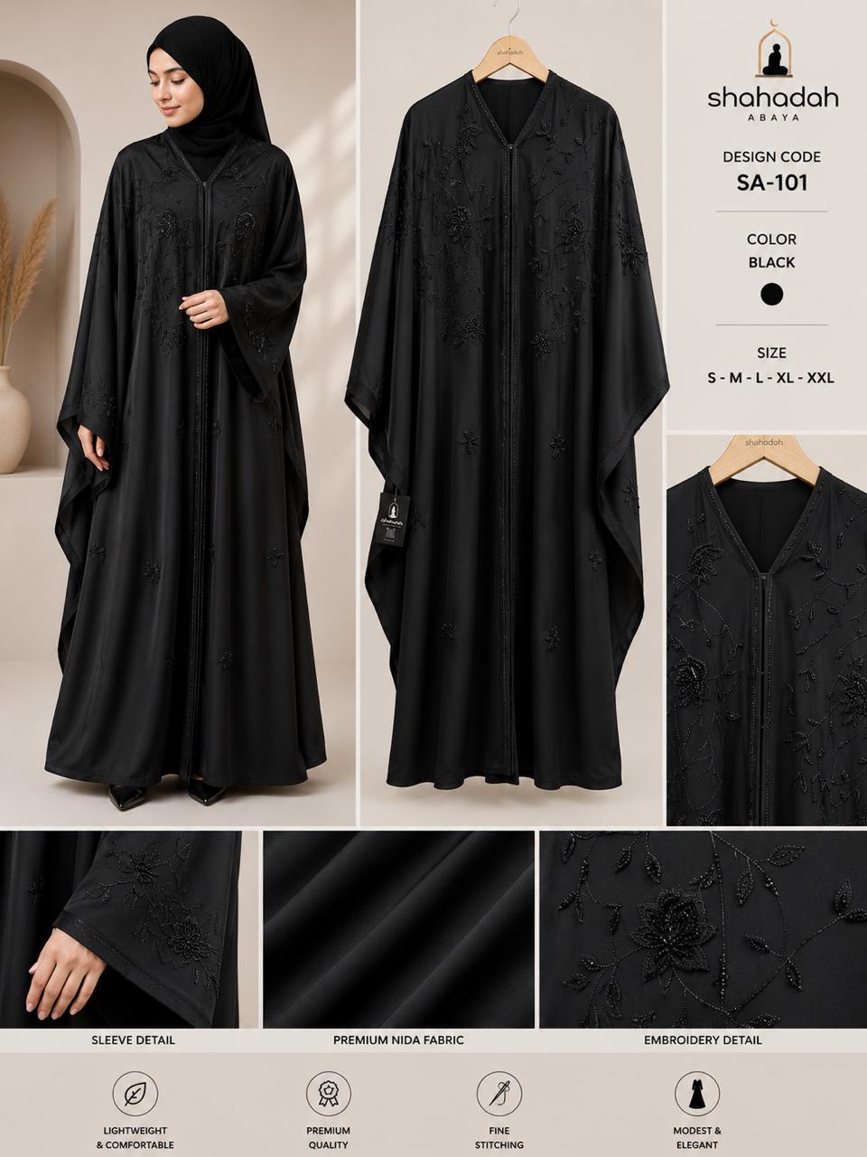 Kaftan Black Stone work